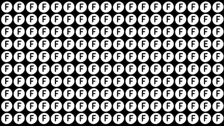 Optical Illusion Eye Test: If you have Hawk Eyes Find the Letter E in 13 Secs