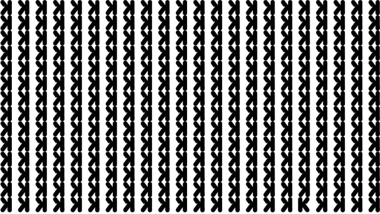 Test Visual Acuity: If you have Sharp Eyes Find the Letter K in 20 Secs