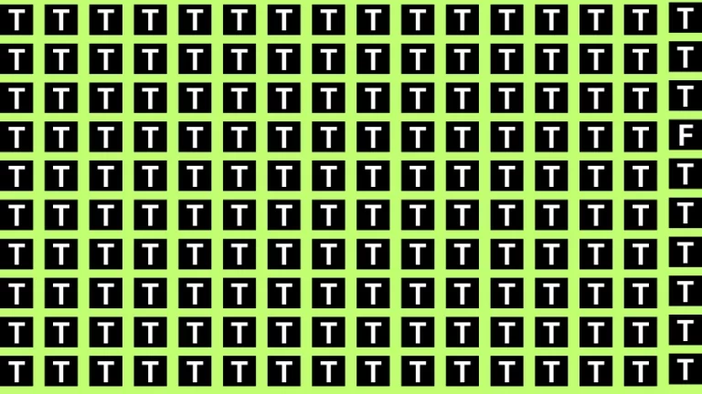 Brain Teasers for Geniuses: If you have Eagle Eyes Find the Letter F in 12 Secs