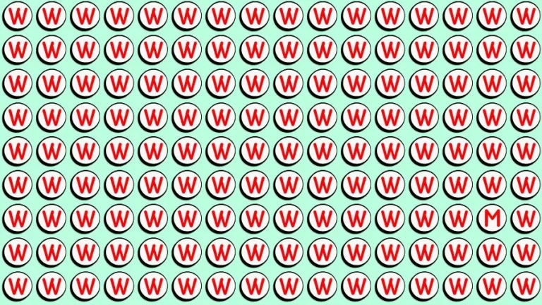 Observation Brain Challenge: If you have Eagle Eyes Find the Letter M among W in 12 Secs