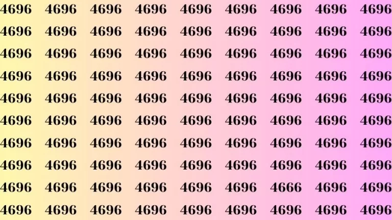 Optical Illusion Visual Test: If you have Sharp Eyes Find the Number 4666 in 16 Secs