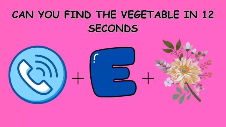 Emoji Riddles: If you are a Genius Find the Vegetable within 12 Secs