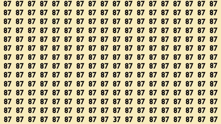 Brain Teaser Visual Test: If you have Hawk Eyes Find the Number 37 in 15 Secs