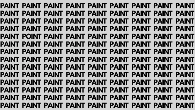 Brain Test: If You Have Sharp Eyes Find Point Among Paint In 10 Secs