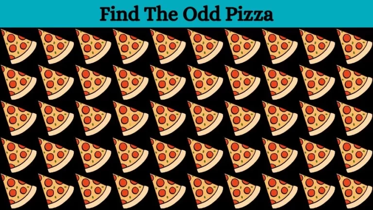 Optical Illusion Brain Challenge: Can you find the Odd Pizza in 12 Seconds?