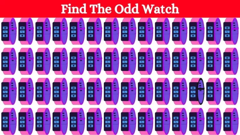 Optical Illusion Brain Challenge: Can you find the Odd Watch in 12 Seconds?