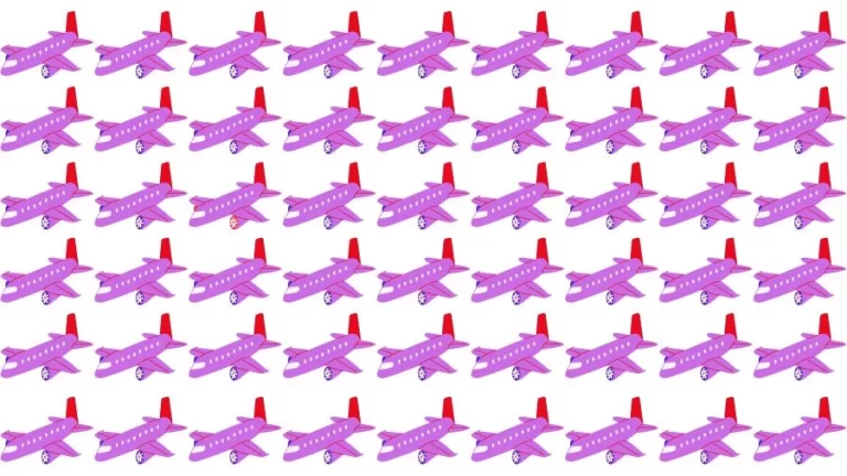 Optical Illusion Eye Test: Can you find the Odd Airplane in 20 Seconds?