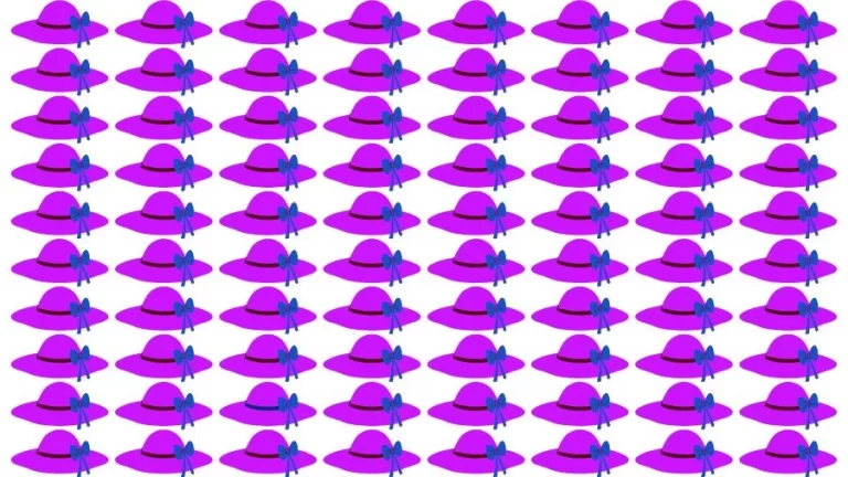 Optical Illusion Eye Test: Can you find the Odd Hat in 20 Seconds?