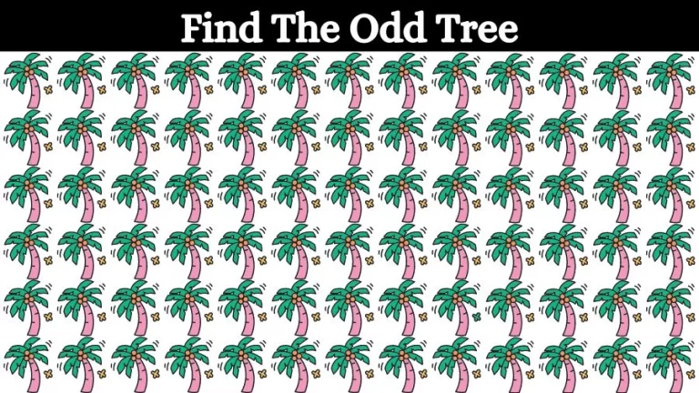 Optical Illusion Eye Test: Can you find the Odd Tree in 20 Seconds?