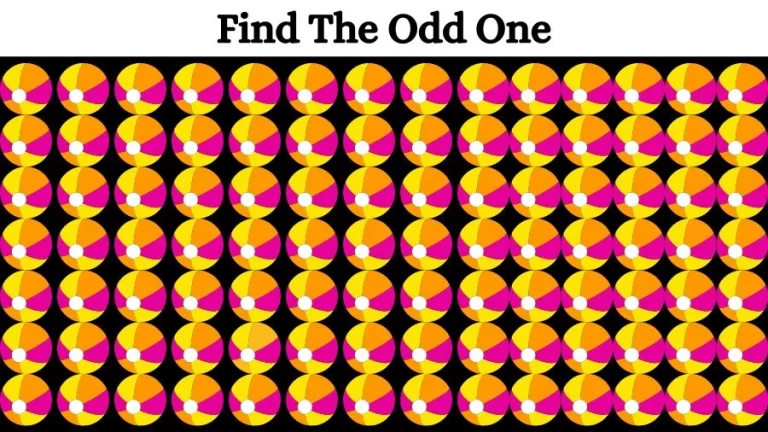 Optical Illusion Eye Test: Try to find the Odd Ball in this Image