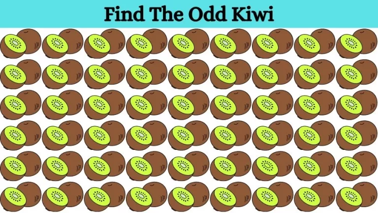 Optical Illusion Eye Test: Try to find the Odd Kiwi in this Image