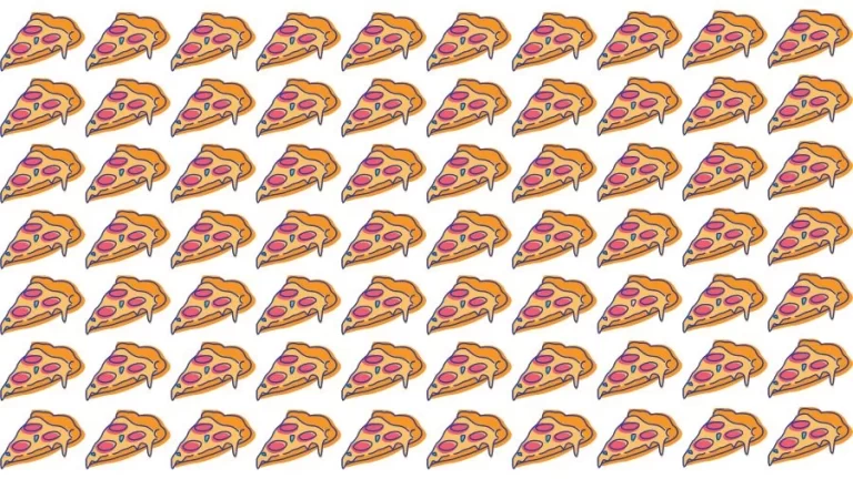 Optical Illusion Eye Test: Try to find the Odd Pizza in this Image