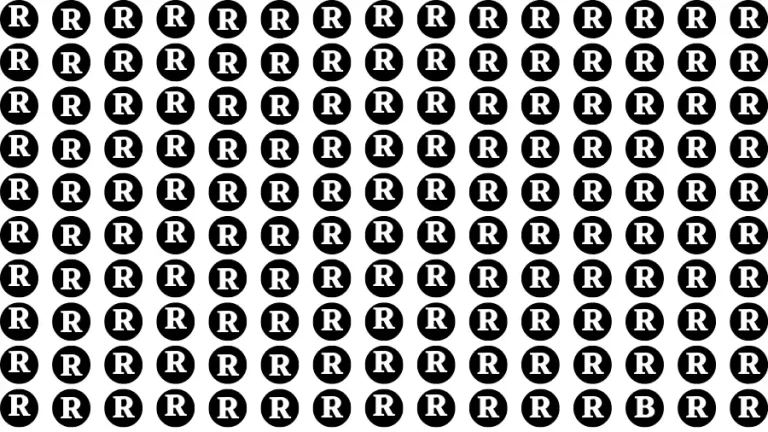 Observation Brain Challenge: If you have Eagle Eyes Find the Letter B among R in 12 Secs