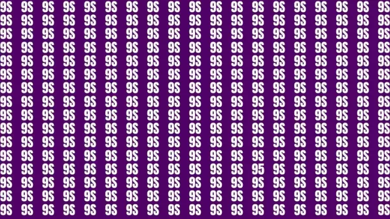 Optical Illusion Eye Test: If you have Eagle Eyes Find the Number 95 in 18 Secs