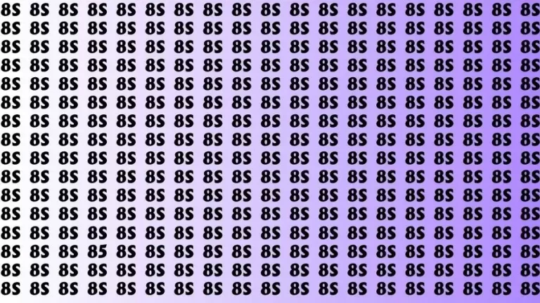 Optical Illusion Eye Test: If you have Hawk Eyes Find the Number 85 in 13 Secs