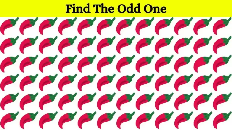 Brain Teaser to test your Eyes: Can you find the Odd One Out in this Picture in 18 Secs?