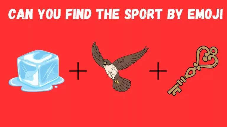 Emoji Riddles: If you are a Genius Find the Sport Name within 12 Secs