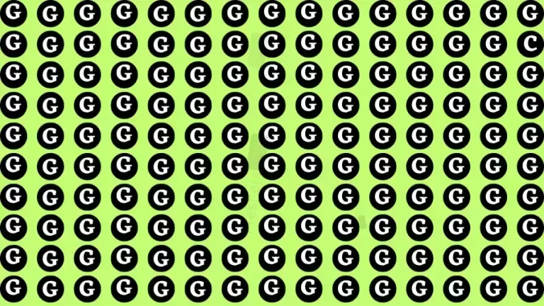 Only 5% of People Can Spot the Letter C among G in This Image Within 10 Seconds