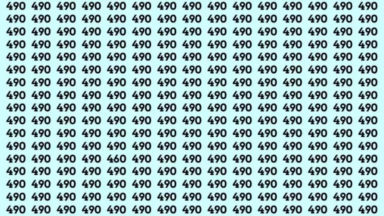 Optical Illusion Eye Test: Only a Genius Brain Can Find the Number 460 in 18 Secs