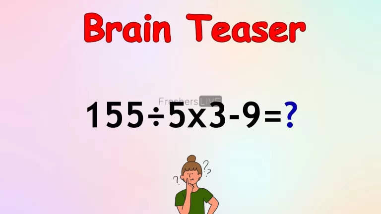 Can You Solve This Challenging Math Problem? Evaluate 155÷5×3-9