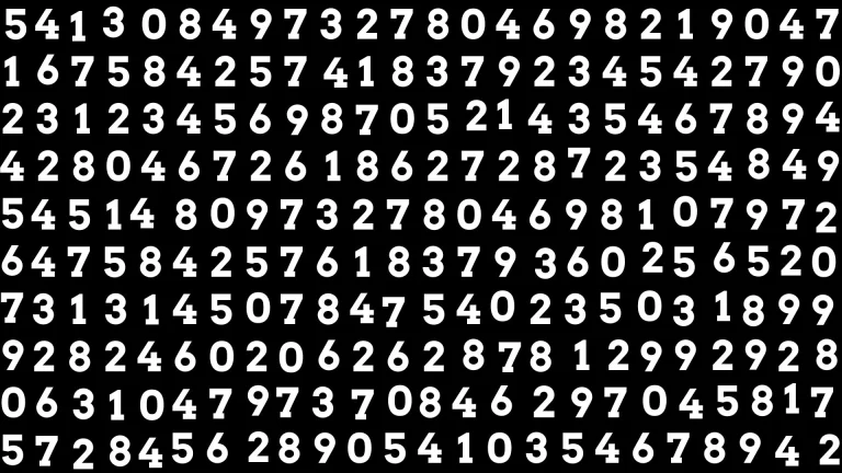 Observation Brain Challenge: If you have Hawk Eyes Find the Number 9009 in 15 Secs