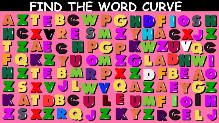 Only Eagle Eyes can Spot the Word Curve in just 12 Secs