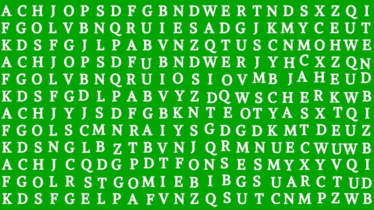 Optical Illusion Brain Test: If you have Eagle Eyes Find the Word Chart in 10 Secs