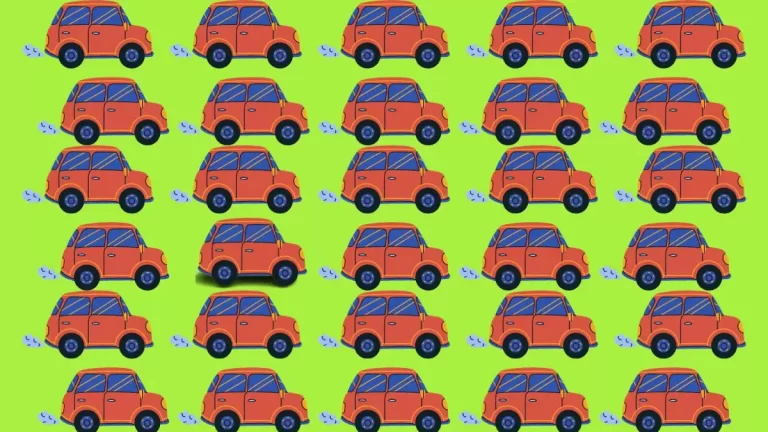 Optical Illusion Test : Only Eagle Eyes can Find the Odd Car in this Image in Just 9 Secs