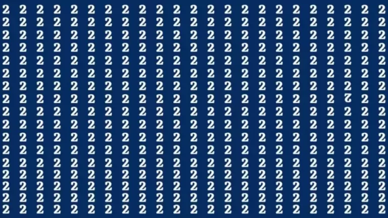 Thinking Test: If you have Sharp Eyes Find the Inverted 2 in 15 Secs