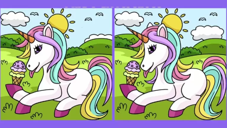 Optical Illusion Spot the Difference: If You Have Sharp Eyes Find the 3 Differences in the Unicorn Pictures Within 20 Seconds?