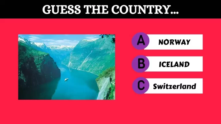 Can You Guess the Country? Geography Picture Quiz