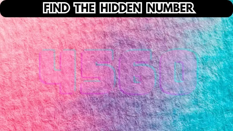 Optical Illusion: Find the Hidden Number in this Image
