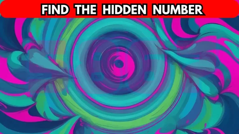 Optical Illusion: Only 2% People Can Find the Hidden Number in 10 Secs